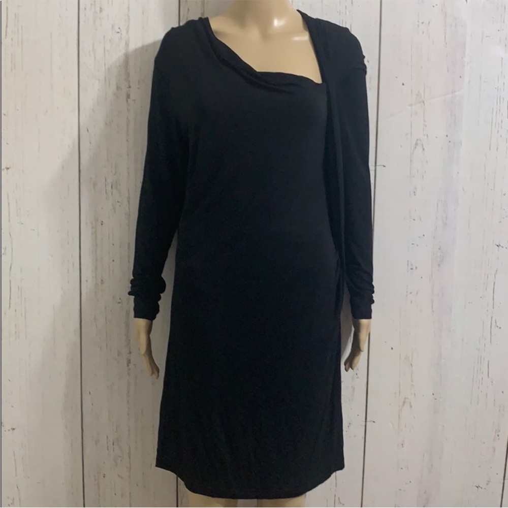 NWT oxmo Chic Black Long Sleeve Dress